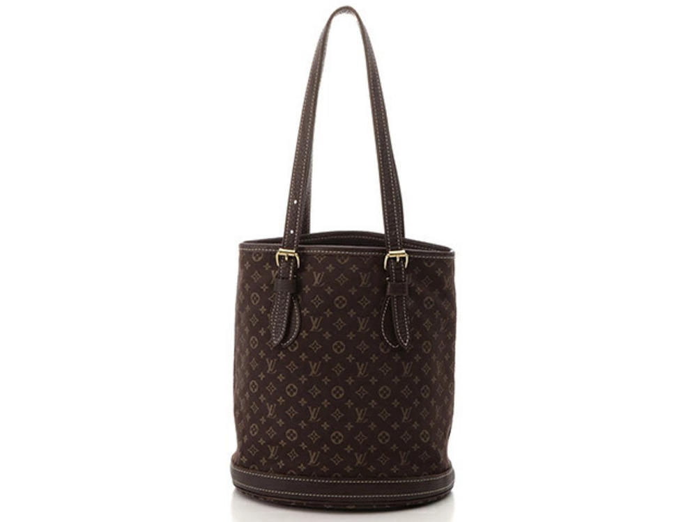 LOUIS VUITTON Tote Bag Bucket Mono Lin Ebene Brown